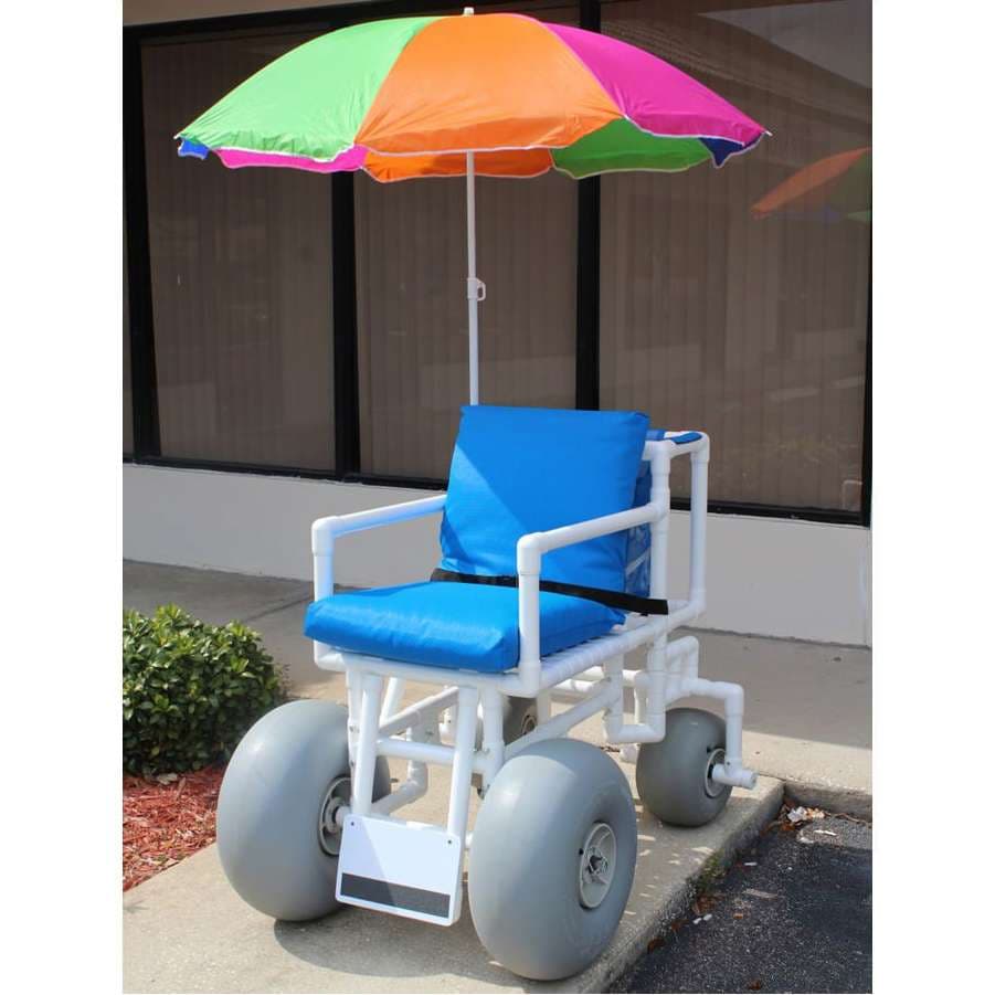 Healthline Rolleez PVC Beach Wheelchair with Large Wheels