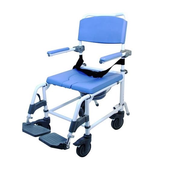 EZee Life Aluminum Shower Commode Chair by Healthline Medical