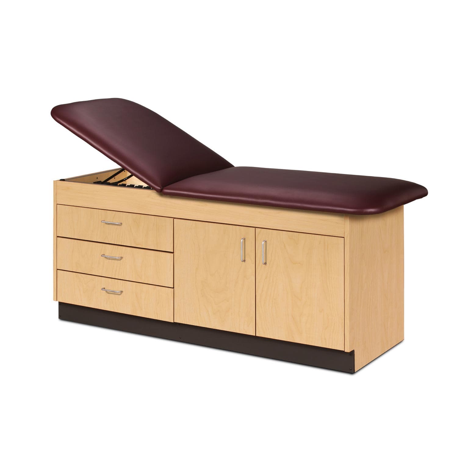 Clinton cabinet style treatment table with drawers and doors