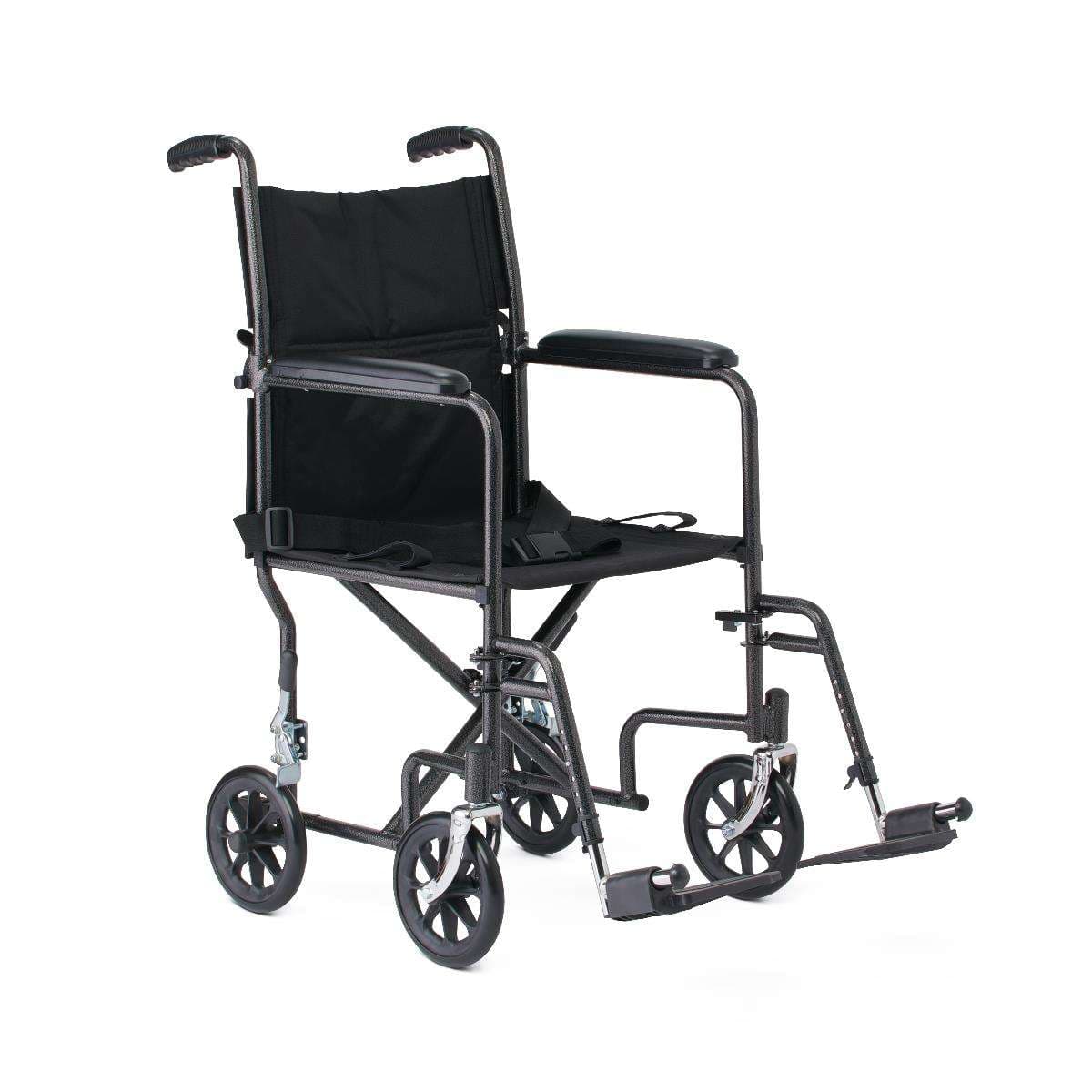 Medline Basic Steel Transport Chair with 8" Wheels
