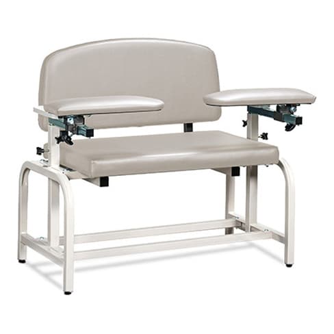 Clinton Lab X Series, Extra-Wide, Blood Drawing Chair with Padded Arms - Image 3