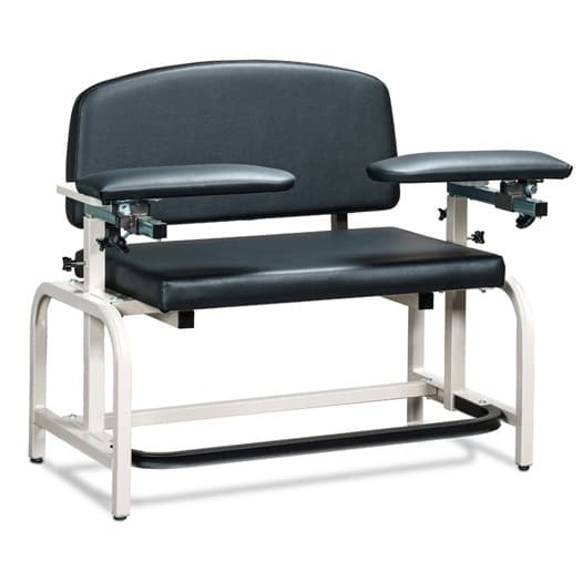 Clinton Lab X Series, Heavy-Duty, Blood Drawing Chair with Padded Arms