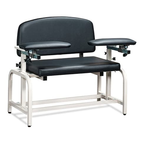 Clinton Lab X Series, Extra-Wide, Blood Drawing Chair with Padded Arms - Image 2