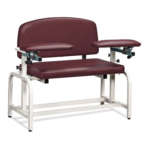 Clinton Lab X Series, Extra-Wide, Blood Drawing Chair with Padded Arms