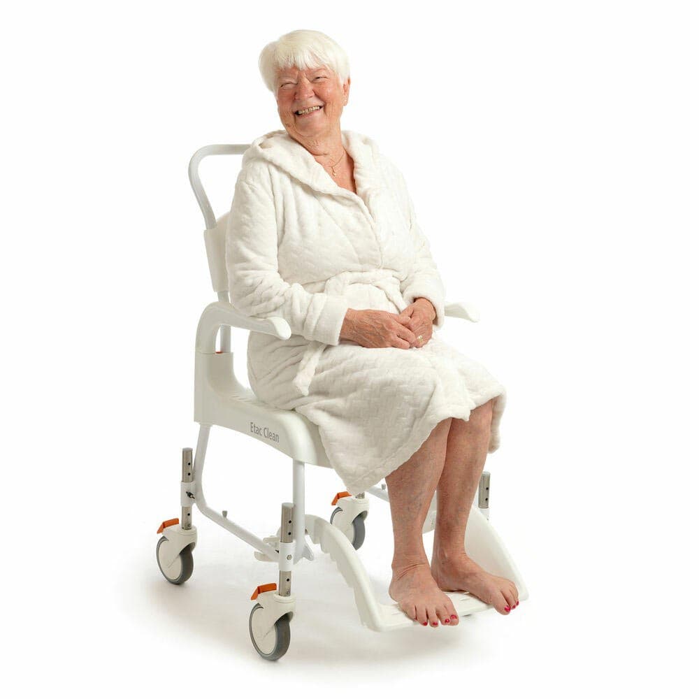Etac Clean Height Adjustable Shower Commode Chair - Image 6