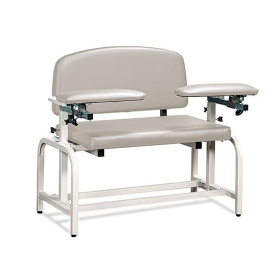Clinton Lab X Series, Extra-Wide, Blood Drawing Chair with Padded Arms - Image 3