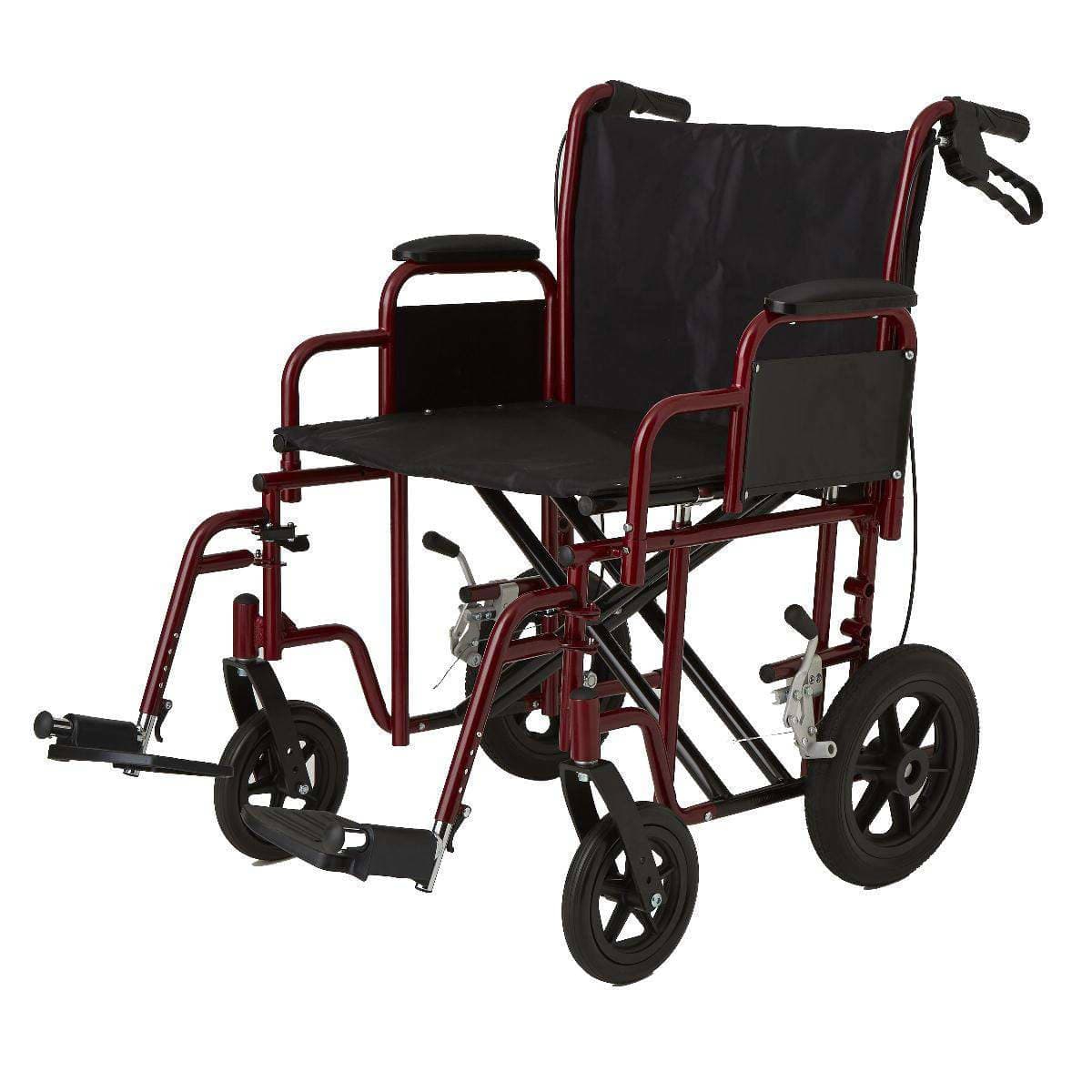 Medline Bariatric Transport Chair, 22 Inch - Image 2
