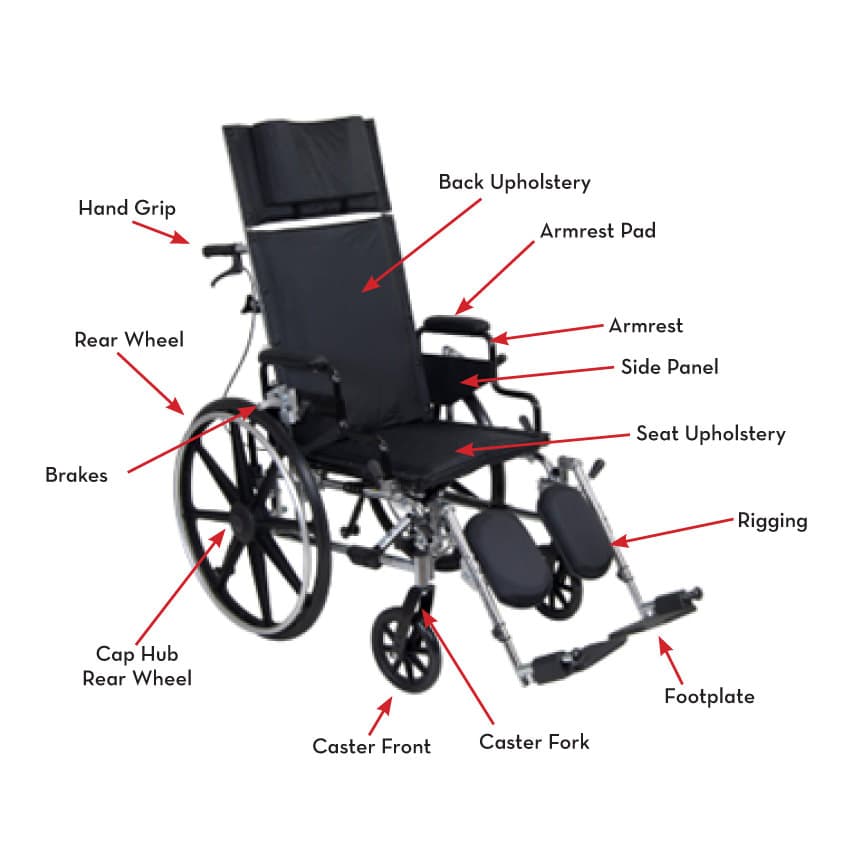 Chariot IV XTC-RC Reclining Pediatric Wheelchair - Image 8