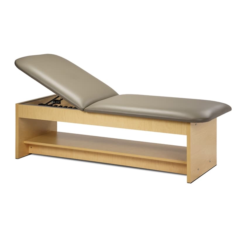 Clinton KD panel leg couch with Adjustable backrest and full shelf