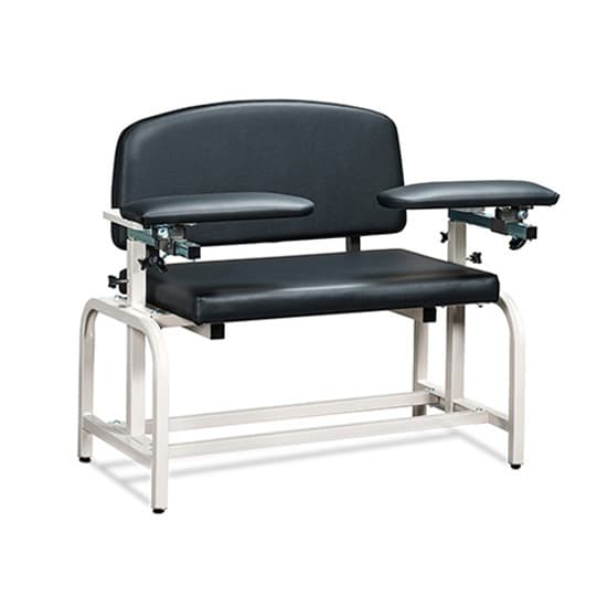 Clinton Lab X Series, Extra-Wide, Blood Drawing Chair with Padded Arms - Image 2