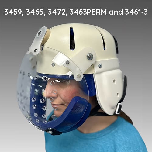 Danmar Hard Shell Helmet with Faceguard - Image 3