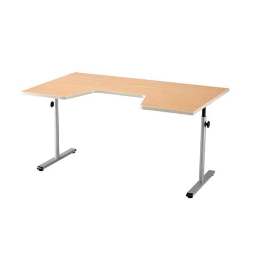 Knob Adjusted Height Adjustable Therapy Table with Comfort Curve