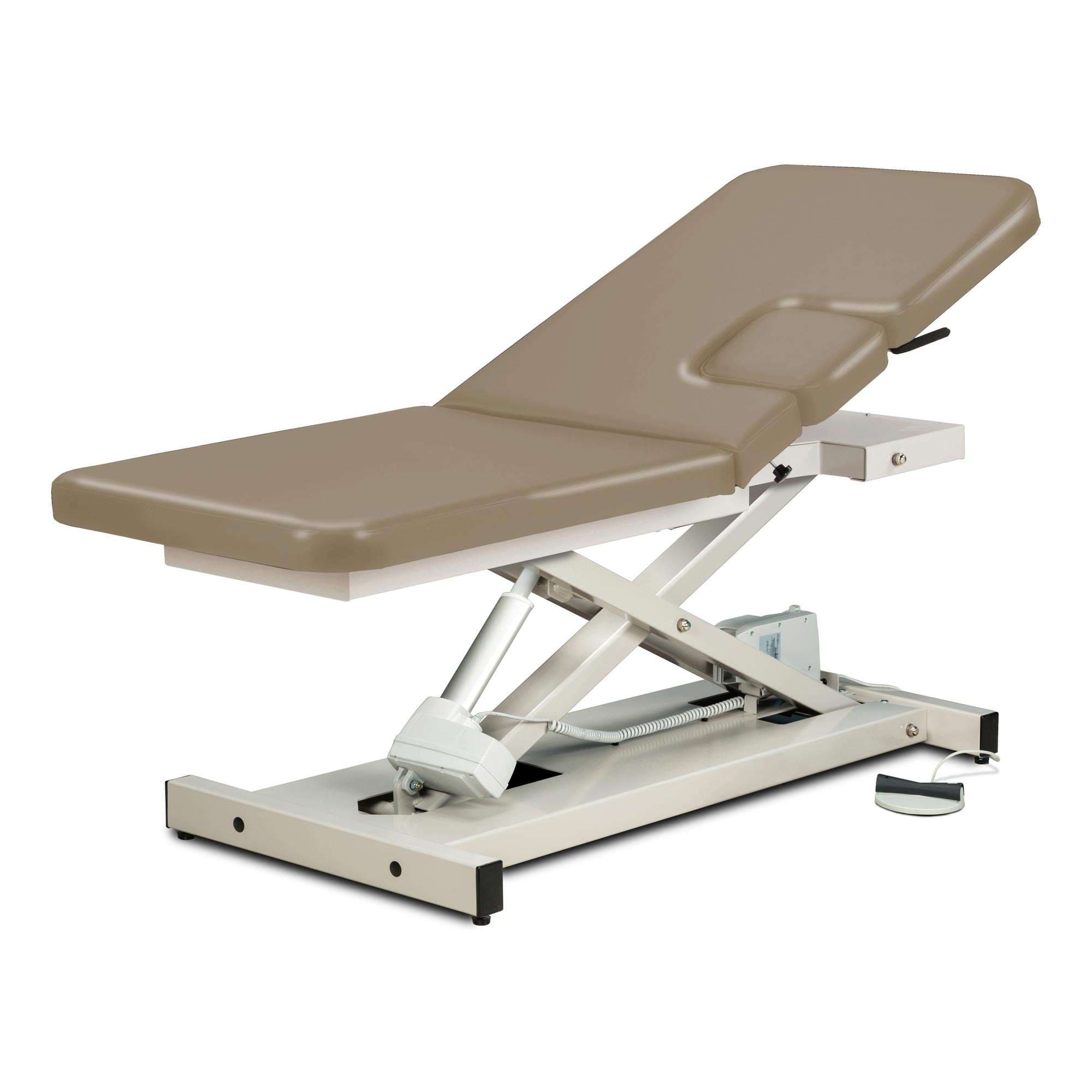Clinton open base, power imaging table with window drop and adjustable backrest - Image 4