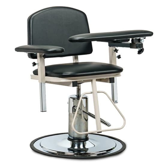 Clinton H Series, Padded, Blood Drawing Chair with Padded Arms