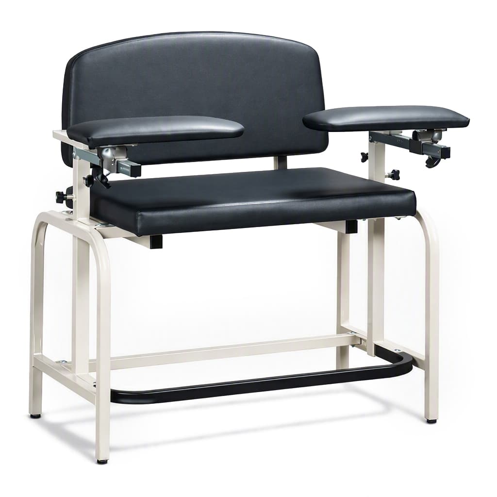 Clinton Lab X Series, Heavy Duty, Extra-Tall, Draw Chair with Dual Flip Arms